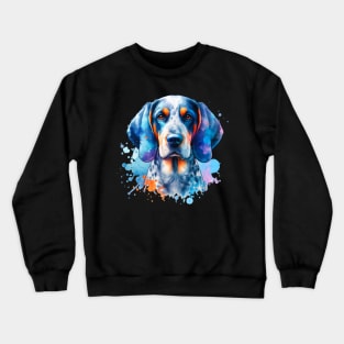 Watercolor Bluetick Coonhound Crewneck Sweatshirt